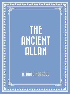 cover image of The Ancient Allan